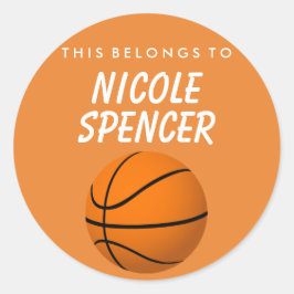 Redonda Personalizado Esto Pertenece Al Pegatina - Balonce