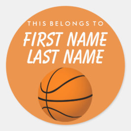 Redonda Personalizado Esto Pertenece Al Pegatina - Balonce