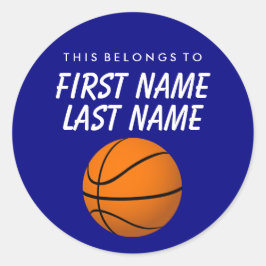 Redonda Personalizado Esto Pertenece Al Pegatina - Balonce