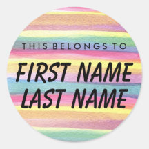 Personalizado Esto Pertenece Al Pegatina De Ronda