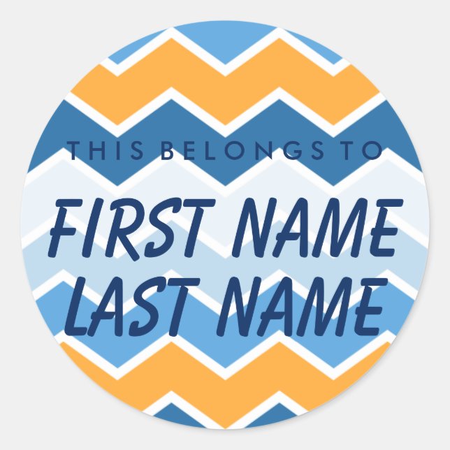 Redonda Personalizado Esto Pertenece Al Pegatina De Ronda (Anverso)