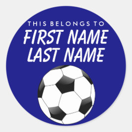 Redonda Personalizado Esto Pertenece Al Pegatina - El Fútb