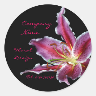 Redonda Personalizado florista pegatina de negocios