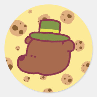 Redonda Personalizado Grizzly Pegatina