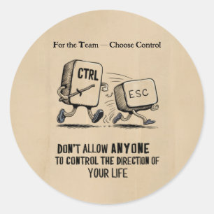 Redonda Personalizado para el Pegatina de control Elegir e