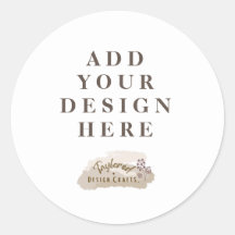 Personalizado Pegatina de redondeo clásico gráfico
