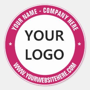 Redonda Personalizado Pegatina del logotipo empresarial y