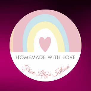 Redonda Personalizado Rainbow Backing pegatina de pequeñas