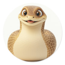 Personalizado sonriente, Pegatina de serpientes