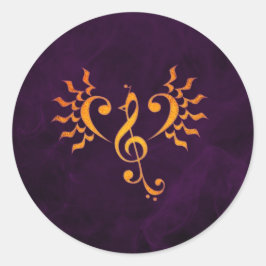 Redonda Phoenix Song pegatina