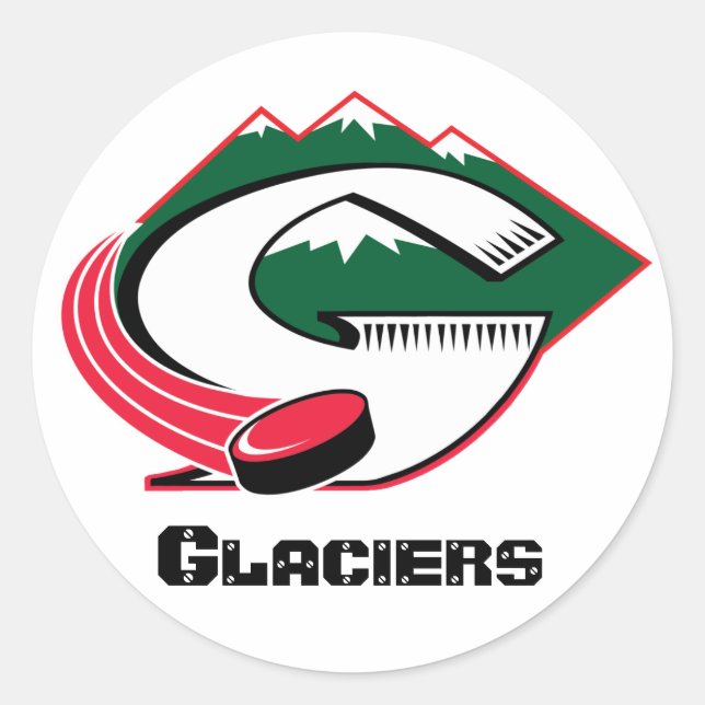 Redonda Pinedale Glaciers Helmet Pegatina (Anverso)