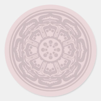 Redonda pink_lotus - Lg. Pegatina