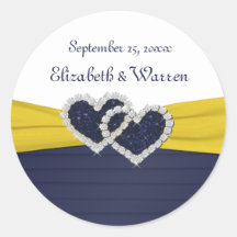 Plagas azules y Pegatina redondo de los corazones 