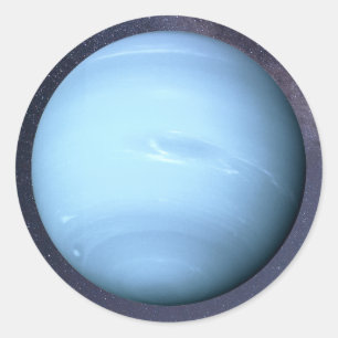 Redonda Planet Neptune Classic Round Pegatina