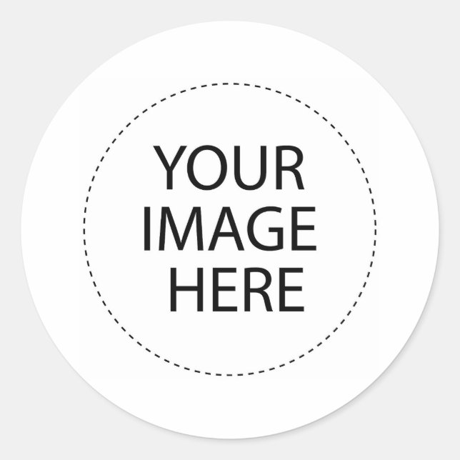 Redonda Plantilla de pegatina (Anverso)