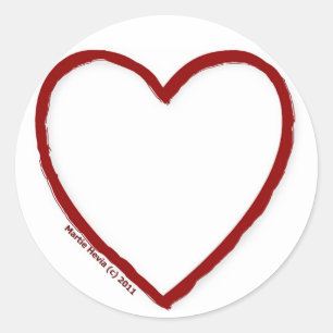 Redonda Plantilla de Pegatina de amor y odio