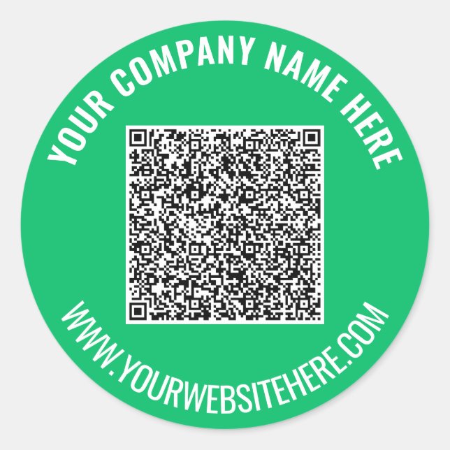 Redonda Plantilla de Pegatina de promoción de texto de Per (Anverso)