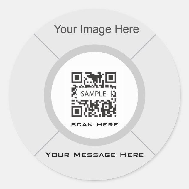 Redonda Plantilla de pegatina genérica 2 (Anverso)