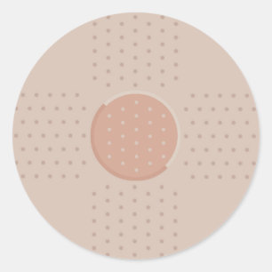 Redonda Plaster de ayuda de banda médica - Pegatina redond