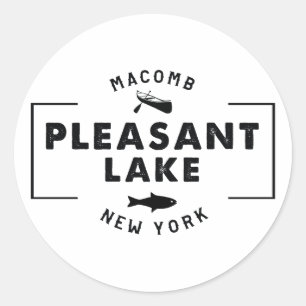 Redonda Pleasant Lake pegatina