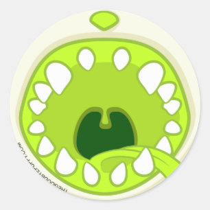 Redonda ¡Poe ARF! Pegatina facial