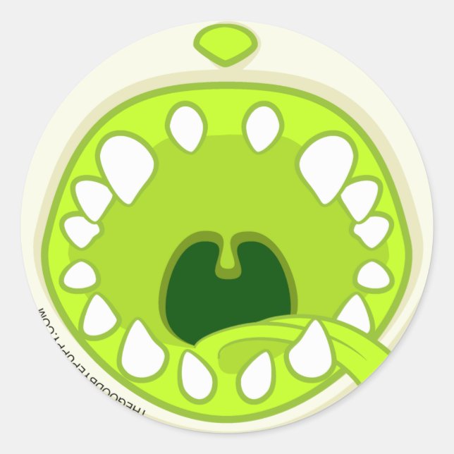 Redonda ¡Poe ARF! Pegatina facial (Anverso)