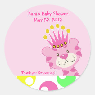 Redonda Polkadot Reina del Pegatina del Personalizado de l