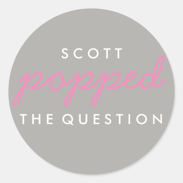 Redonda Poptó por la pregunta Pegatina de la bolsa de bien (Anverso)