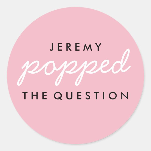 Redonda Poptó por la pregunta Pegatina de la bolsa de bien (Anverso)