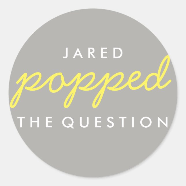 Redonda Poptó por la pregunta Pegatina de la bolsa de bien (Anverso)