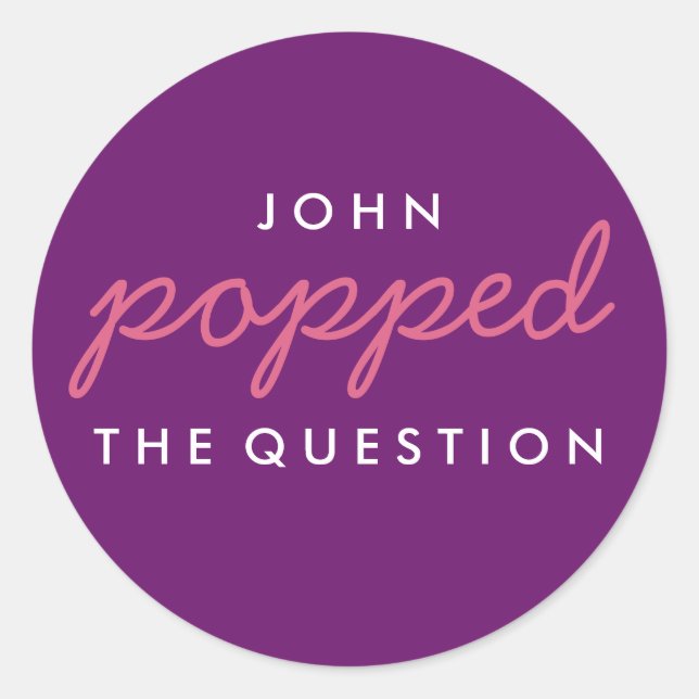 Redonda Poptó por la pregunta Pegatina de la bolsa de bien (Anverso)