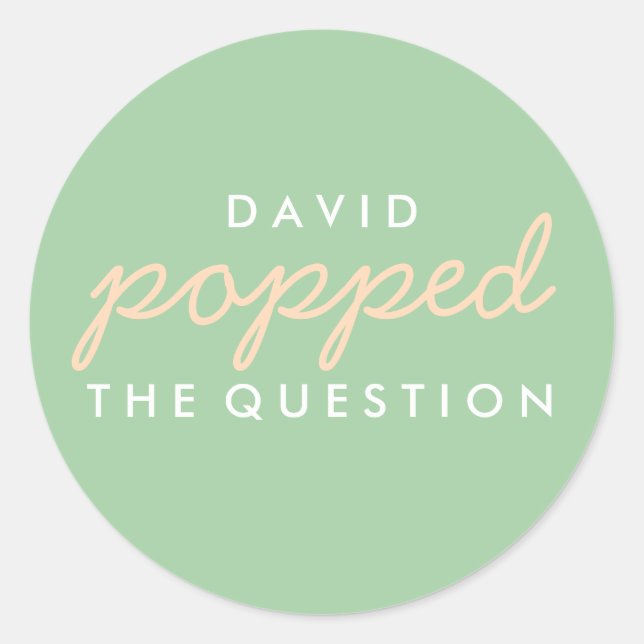 Redonda Poptó por la pregunta Pegatina de la bolsa de bien (Anverso)