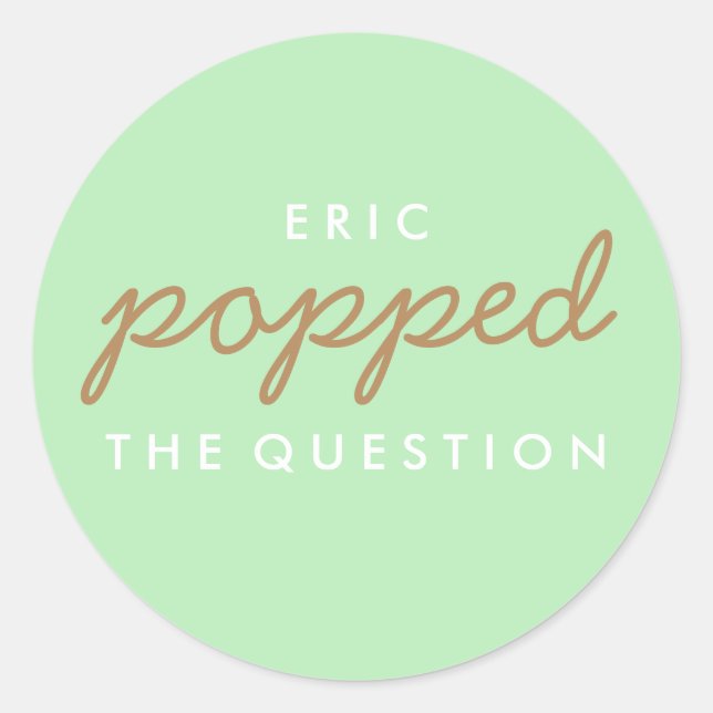 Redonda Poptó por la pregunta Pegatina de la bolsa de bien (Anverso)