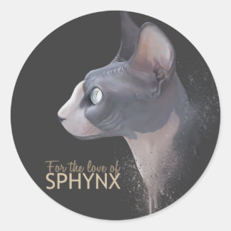Redonda Por el amor del pegatina SPHYNX