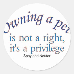 Redonda posesión de un pegatina del mascota