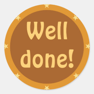 Redonda Pozo hecho - serie del pegatina del profesor