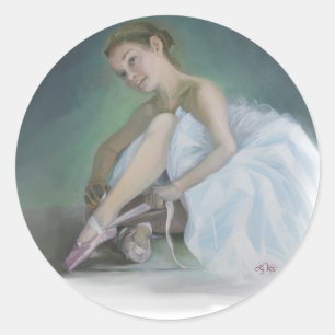 Redonda Prima Ballerina Pegatina