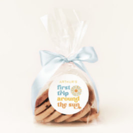 Redonda Primer viaje alrededor del Pegatina Sun