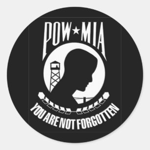 Redonda PRISIONERO DE GUERRA - pegatina de MIA