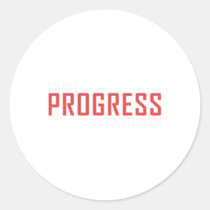 Redonda Progreso de la persecución no Pegatina de la perfe