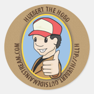 Redonda Promocionar a Huebert Pegatina
