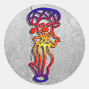 Redonda Puerto Rico: pegatina bailarina