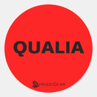 Redonda Qualia Pegatina