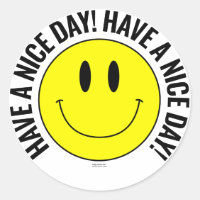 ¡Que tengas un buen día! Smilie Pegatina