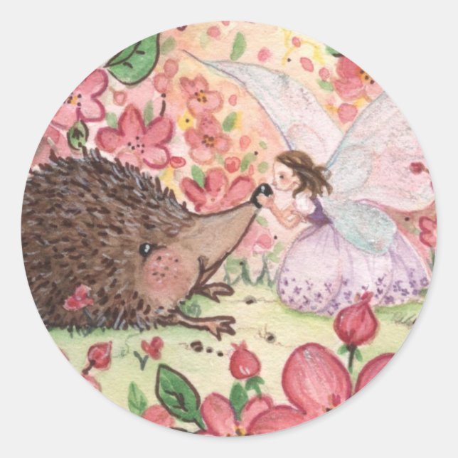 Redonda Querido amigo Pegatina (Anverso)