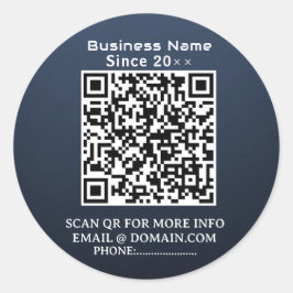 Redonda QuickConnect: Pegatina de código QR para empresas