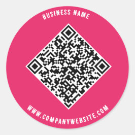 Redonda QuickConnect: Pegatina de código QR para empresas