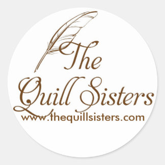 Redonda Quill Sisters pegatina