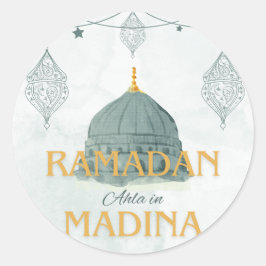 Redonda Ramadan ahla en madina Ramadan Kareem Pegatina