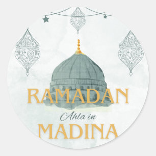 Redonda Ramadan ahla en madina Ramadan Kareem Pegatina